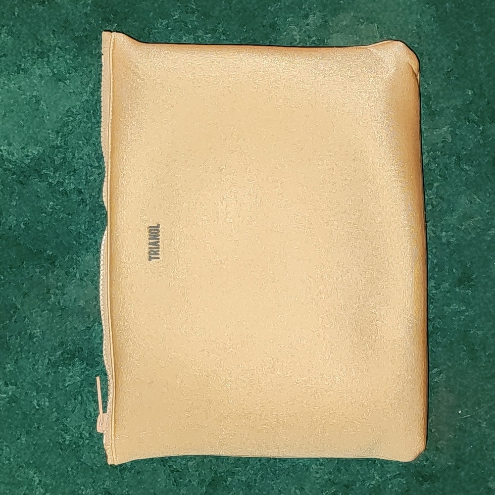 Triangl Gold/Tan Swimsuit zipper pouch